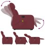 Sillón reclinable de masaje elevable tela rojo tinto de , Sillones - Ref: Foro24-3206711, Precio: 285,63 €, Descuento: %