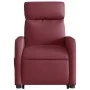 Sillón reclinable de masaje elevable tela rojo tinto de , Sillones - Ref: Foro24-3206711, Precio: 306,69 €, Descuento: %