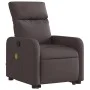 Silla de masaje reclinable de pie de tela marrón oscuro de , Sillones - Ref: Foro24-3206713, Precio: 308,09 €, Descuento: %
