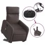 Silla de masaje reclinable de pie de tela marrón oscuro de , Sillones - Ref: Foro24-3206713, Precio: 308,09 €, Descuento: %