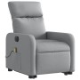 Sillón de masaje eléctrico reclinable elevable tela gris claro de , Sillones - Ref: Foro24-3206726, Precio: 328,55 €, Descuen...