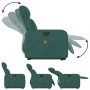 Sillón masaje eléctrico reclinable elevable tela verde oscuro de , Sillones - Ref: Foro24-3206732, Precio: 342,96 €, Descuent...