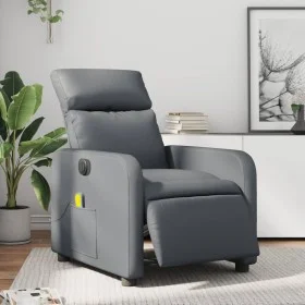Elektrischer Liegemassagesessel Kunstleder grau von , Sessel - Ref: Foro24-3206745, Preis: 257,11 €, Rabatt: %
