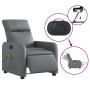 Sillón de masaje reclinable eléctrico cuero sintético gris de , Sillones - Ref: Foro24-3206745, Precio: 263,48 €, Descuento: %