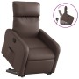 Sillón reclinable elevable cuero sintético marrón de , Sillones - Ref: Foro24-3206751, Precio: 255,46 €, Descuento: %