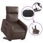 Sillón reclinable elevable cuero sintético marrón de , Sillones - Ref: Foro24-3206751, Precio: 255,46 €, Descuento: %