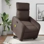 Sillón reclinable de masaje de pie de cuero sintético marrón de , Sillones - Ref: Foro24-3206758, Precio: 277,68 €, Descuento: %