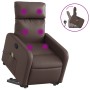 Sillón reclinable de masaje de pie de cuero sintético marrón de , Sillones - Ref: Foro24-3206758, Precio: 258,08 €, Descuento: %