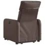 Sillón reclinable de masaje de pie de cuero sintético marrón de , Sillones - Ref: Foro24-3206758, Precio: 277,68 €, Descuento: %