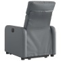 Sillón reclinable elevable eléctrico de cuero sintético gris de , Sillones - Ref: Foro24-3206766, Precio: 299,35 €, Descuento: %