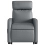 Sillón reclinable elevable eléctrico de cuero sintético gris de , Sillones - Ref: Foro24-3206766, Precio: 299,35 €, Descuento: %