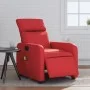 Sillón de masaje reclinable eléctrico de cuero artificial rojo de , Sillones - Ref: Foro24-3206747, Precio: 284,63 €, Descuen...