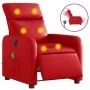 Sillón de masaje reclinable eléctrico de cuero artificial rojo de , Sillones - Ref: Foro24-3206747, Precio: 284,63 €, Descuen...