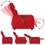 Sillón de masaje reclinable eléctrico de cuero artificial rojo de , Sillones - Ref: Foro24-3206747, Precio: 279,03 €, Descuen...