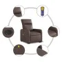 Sillón de masaje elevable eléctrico cuero sintético marrón de , Sillones - Ref: Foro24-3206772, Precio: 326,25 €, Descuento: %