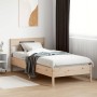 Estructura de cama con cabecero madera maciza de pino 90x200 cm de , Camas y somieres - Ref: Foro24-842658, Precio: 118,13 €,...