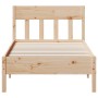 Estructura de cama con cabecero madera maciza de pino 90x200 cm de , Camas y somieres - Ref: Foro24-842658, Precio: 118,13 €,...