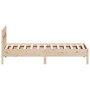 Estructura de cama con cabecero madera maciza de pino 90x200 cm de , Camas y somieres - Ref: Foro24-842658, Precio: 118,13 €,...