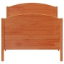 Estructura cama con cabecero madera pino marrón cera 90x200 cm de , Camas y somieres - Ref: Foro24-842569, Precio: 111,47 €, ...