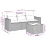 Juego de sofás jardín con cojines 4 pzas ratán sintético beige de , Sofás modulares de exterior - Ref: Foro24-3251005, Precio...