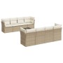 Set de sofás de jardín 9 pzas con cojines ratán sintético beige de , Conjuntos de jardín - Ref: Foro24-3249147, Precio: 630,8...