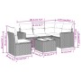 Juego de sofás jardín con cojines 6 pzas ratán sintético beige de , Sofás modulares de exterior - Ref: Foro24-3251315, Precio...