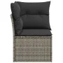 Corner garden sofa with gray synthetic rattan cushions by , Outdoor sofas - Ref: Foro24-366136, Price: 79,12 €, Discount: %