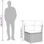 Corner garden sofa with gray synthetic rattan cushions by , Outdoor sofas - Ref: Foro24-366136, Price: 79,12 €, Discount: %