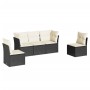 Set de muebles de jardín 5 pzas y cojines ratán sintético negro de , Conjuntos de jardín - Ref: Foro24-3249185, Precio: 297,6...