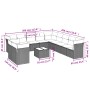 Set de sofás de jardín 12 pzas y cojines ratán sintético marrón de , Conjuntos de jardín - Ref: Foro24-3249727, Precio: 893,3...