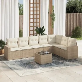Juego de sofás de jardín con cojines beige 8 pzas ratán PE de , Sofás modulares de exterior - Ref: Foro24-3251395, Precio: 56...