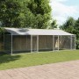 Jaula de perros techo y puertas acero galvanizado gris 6x2x2 m de , Casetas y cercados para perros - Ref: Foro24-3209564, Pre...