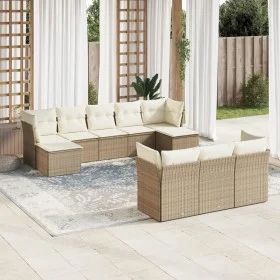 Set Gartensofas mit beigen Kissen 10 Stück synthetisches Rattan von , Gartensets - Ref: Foro24-3250167, Preis: 663,43 €, Raba...