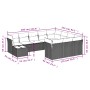 Set de sofás de jardín 11 pzas y cojines ratán sintético negro de , Conjuntos de jardín - Ref: Foro24-3250095, Precio: 635,58...