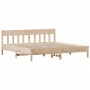 Estructura de cama con cabecero madera maciza de pino 200x200cm de , Camas y somieres - Ref: Foro24-3216200, Precio: 192,05 €...