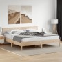 Estructura de cama con cabecero madera maciza de pino 200x200cm de , Camas y somieres - Ref: Foro24-3216200, Precio: 192,05 €...
