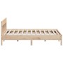 Estructura de cama con cabecero madera maciza de pino 200x200cm de , Camas y somieres - Ref: Foro24-3216200, Precio: 192,05 €...