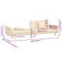 Sofá cama de 2 plazas con dos almohadas tela color crema de , Sofás - Ref: Foro24-375902, Precio: 280,70 €, Descuento: %