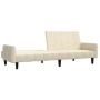 Sofá cama de 2 plazas terciopelo color crema de , Sofás - Ref: Foro24-375783, Precio: 275,82 €, Descuento: %