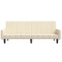 Sofá cama de 2 plazas terciopelo color crema de , Sofás - Ref: Foro24-375783, Precio: 275,82 €, Descuento: %