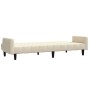 Sofá cama de 2 plazas terciopelo color crema de , Sofás - Ref: Foro24-375783, Precio: 275,82 €, Descuento: %