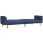 Sofá cama de 2 plazas tela azul de , Sofás - Ref: Foro24-375788, Precio: 301,83 €, Descuento: %