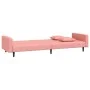 2-seater sofa bed with two pink velvet pillows by , Sofas - Ref: Foro24-375921, Price: 258,23 €, Discount: %