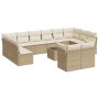 Set sofás de jardín con cojines 13 pzas ratán sintético beige de , Conjuntos de jardín - Ref: Foro24-3250277, Precio: 950,98 ...