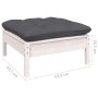 Muebles de jardín 10 pzas y cojines blanco madera maciza de pino de , Conjuntos de jardín - Ref: Foro24-3097206, Precio: 851,...