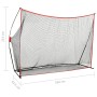 Red de práctica de golpe de golf metal 356x92,5x215 cm de , Material de aprendizaje de golf - Ref: Foro24-93363, Precio: 139,...