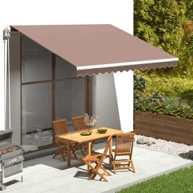 Tela de repuesto para toldo marrón 4x3,5 m de , Toldos - Ref: Foro24-311978, Precio: 58,56 €, Descuento: %