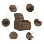 Brown Fabric Recliner by , Armchairs - Ref: Foro24-374151, Price: 250,82 €, Discount: %