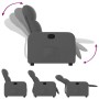 Sillón reclinable de tela gris oscuro de , Sillones - Ref: Foro24-374198, Precio: 186,07 €, Descuento: %