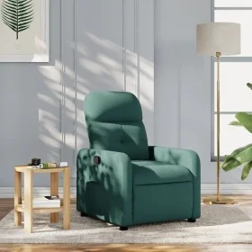 Sillón reclinable de tela verde oscuro de , Sillones - Ref: Foro24-374203, Precio: 187,09 €, Descuento: %